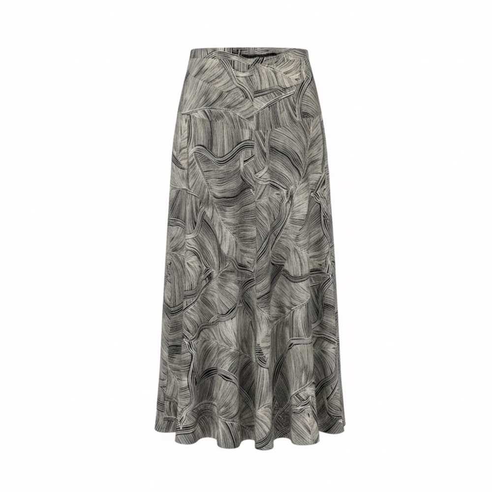 Jones New York 100% Silk Abstract Maxi Skirt – Size 14